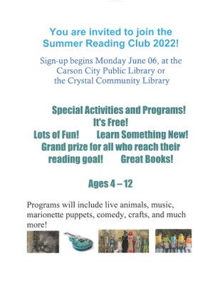 Summer Reading Club sign-up Summer Reading Club sign-up