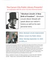 "Abraham Lincoln: A New Birth of Freedom" "Abraham Lincoln: A New Birth of Freedom"