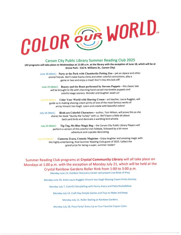 SRC schedule of events